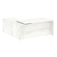 Стол руководителя угловой, правый Yalta LT.C-18 R снежная патина